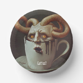 Blues am Montagmorgen Pappteller