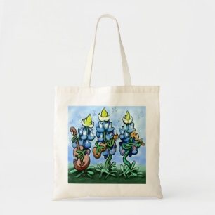 Blues Bonnets Tragetasche
