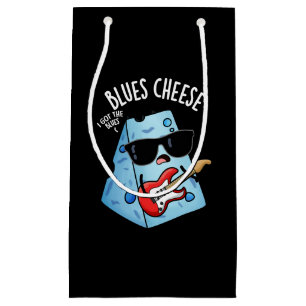 Blues Cheese Funny Food Pub Dark BG Kleine Geschenktüte