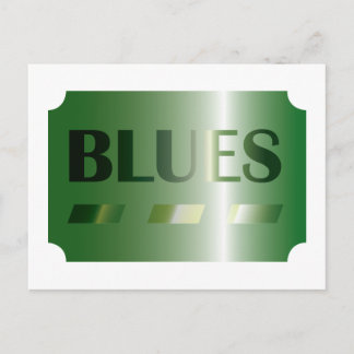 BLUES de carte postale (vert)
