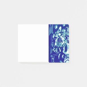 Blues des Karnevals Post-it Klebezettel