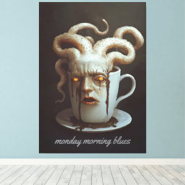 Blues des Koffeinspiegels 4 Leinwanddruck