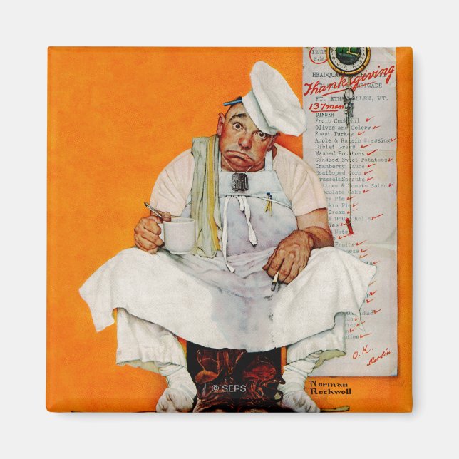 Blues Erntedank Day Magnet (Vorne)