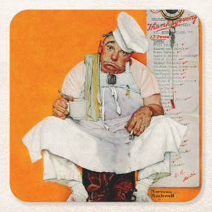 Blues Erntedank Day Rechteckiger Pappuntersetzer