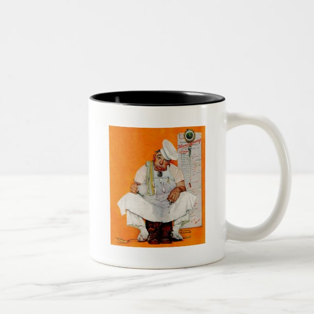 Blues Erntedank Day Zweifarbige Tasse (Rechts)