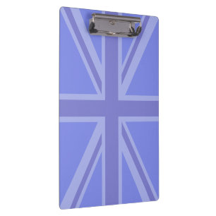 Blues für eine britische Flagge der Union Klemmbrett