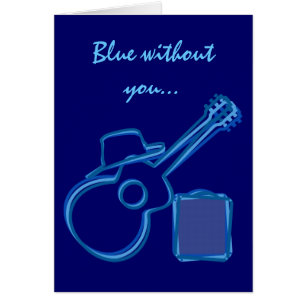 Blues-Gitarren-Karte