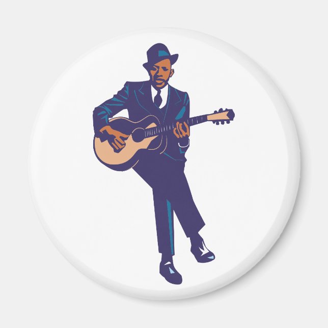 Blues Gitarrist guitarist Magnet (Vorne)