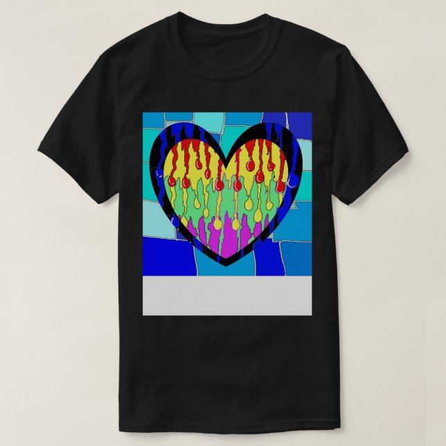 Blues Graffiti-Tattooaufkleber 1 T-Shirt (Design vorne)
