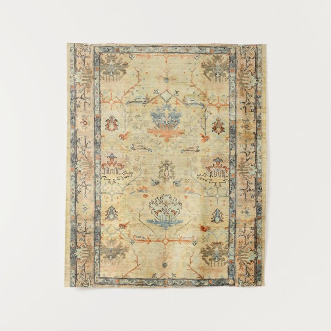 Blues Grau  Wandteppich (Vorderseite)