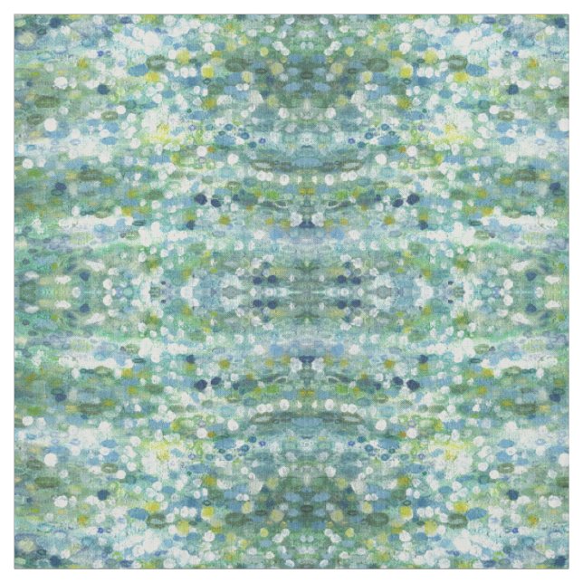 Blues, Grün, Gelb u. Creme-Gewebe 'Clearwater Stoff (Muster)