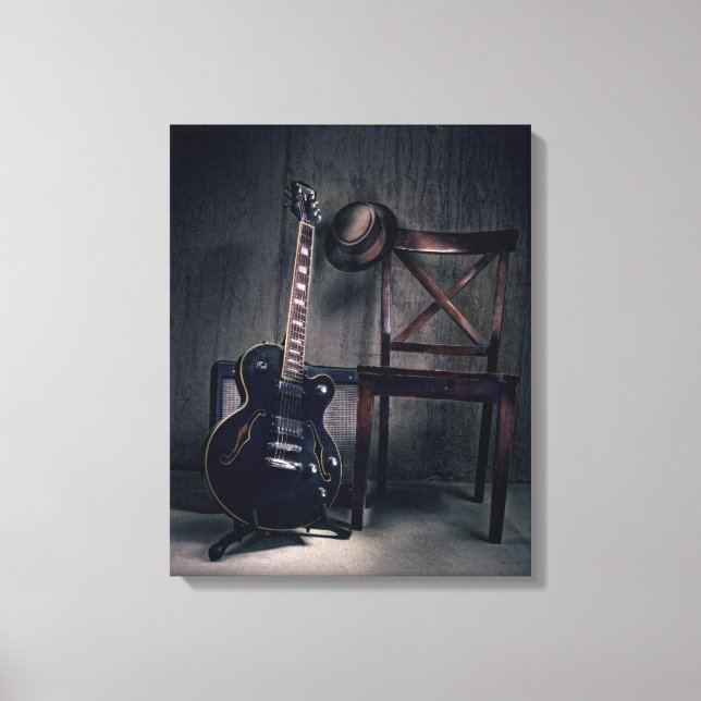 Blues Guitar Leinwanddruck (Vorderseite)