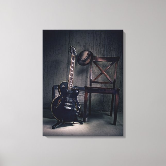 Blues Guitar Leinwanddruck (Vorderseite)