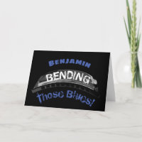 Blues harmonica Spieler Biegen Spaß Musiker