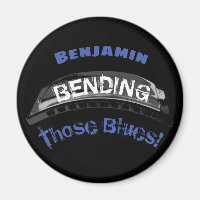 Blues harmonica Spieler Biegen Spaß Musiker