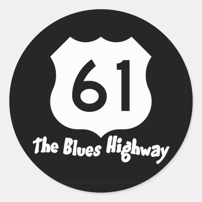 Blues Highway Sticker (Vorderseite)