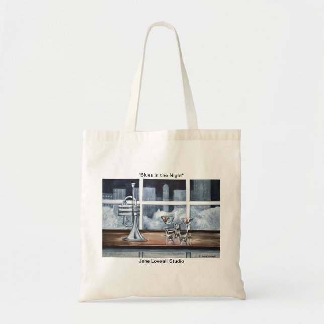 Blues in der NachtTaschen-Tasche Tragetasche (Vorne)