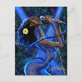 Blues in der Rhapsody-Postkarte Postkarte