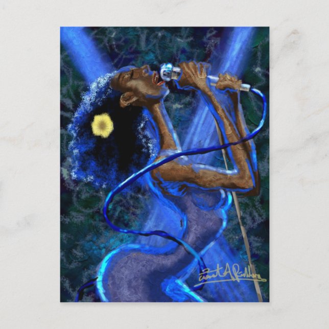 Blues in der Rhapsody-Postkarte Postkarte (Vorderseite)