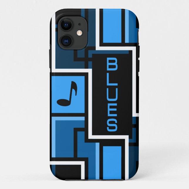 BLUES iPhone Case-Mate Hülle (Rückseite)