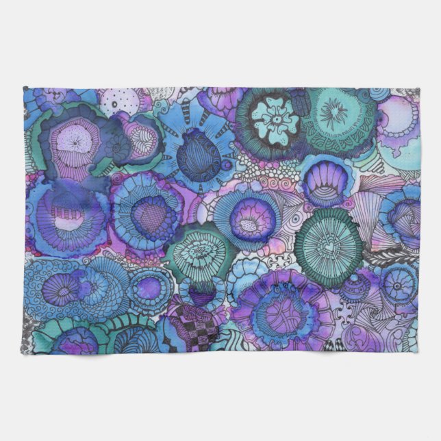 Blues Küchentücher (Horizontal)