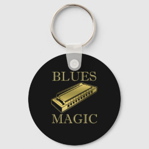 Blues Magic Instrument Harmonica Music Sound Gift Schlüsselanhänger