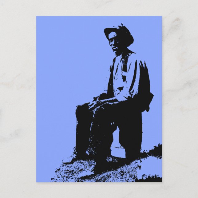 Blues Man Postkarte (Vorderseite)