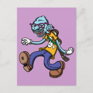 Blues Man Walking Postkarte