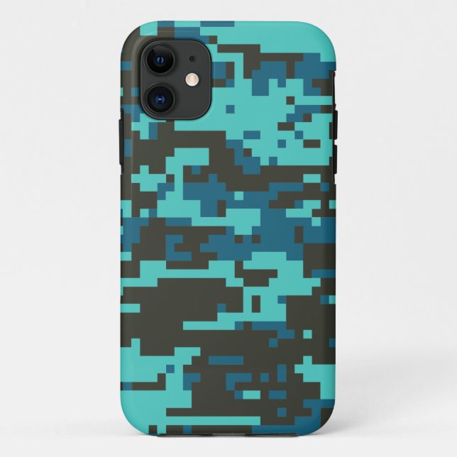 Blues Muster für digitale Camouflage Case-Mate iPhone Hülle (Rückseite)