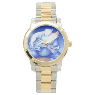 Blues Pig Jouer Guitare Montre