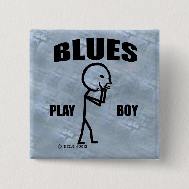 Blues Play Boy Button (Vorderseite)