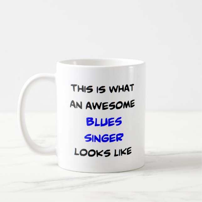 Blues Sängerin, phantastisch Kaffeetasse (Links)