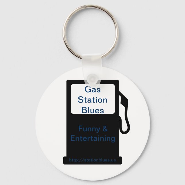 Blues-Schlüsselanhänger der Tankstelle Schlüsselanhänger (Vorderseite)