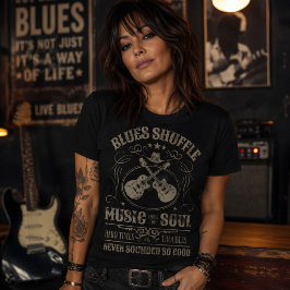 Blues Shuffle Music aus dem Soul für Musiker T-Shirt