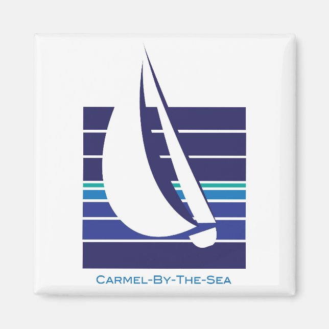 Blues Square_Carmel-by-the-sea-Magnet Magnet (Vorne)