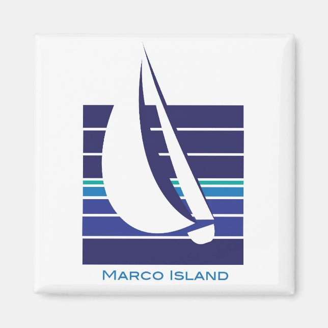 Blues Square_Marco Inselmagnet Magnet (Vorne)