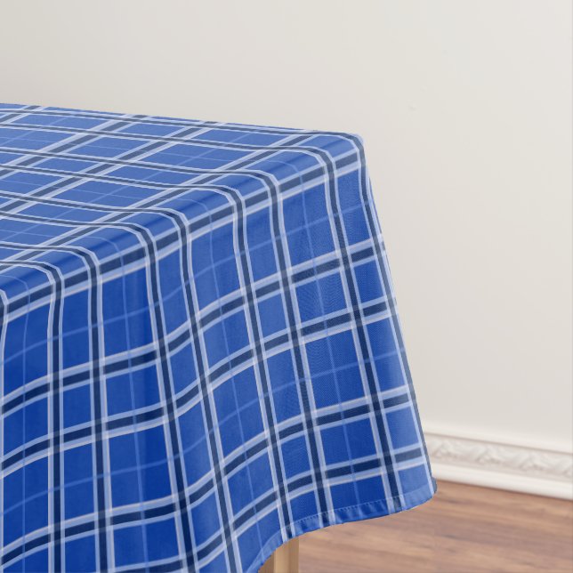 Blues Tartan Tischdecke (Beispiel)