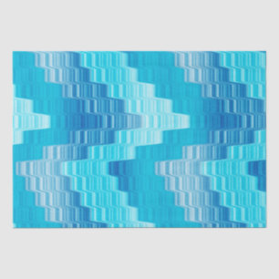 Blues und geometrisch weiß seidenpapier