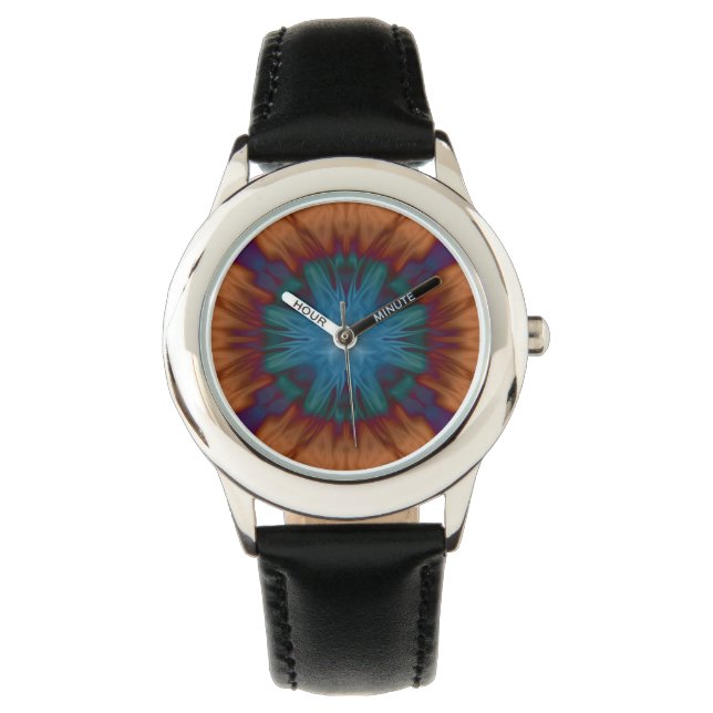 Blues von Kupfer Armbanduhr (Vorderseite)