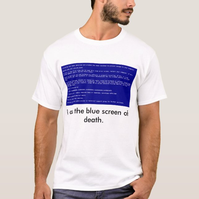 Bluescreen T-Shirt (Vorderseite)