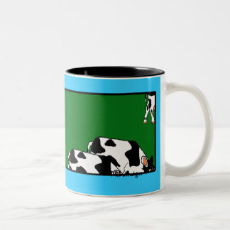 BlueSkyCows mit der Marienkäfer-Tasse Zweifarbige Tasse