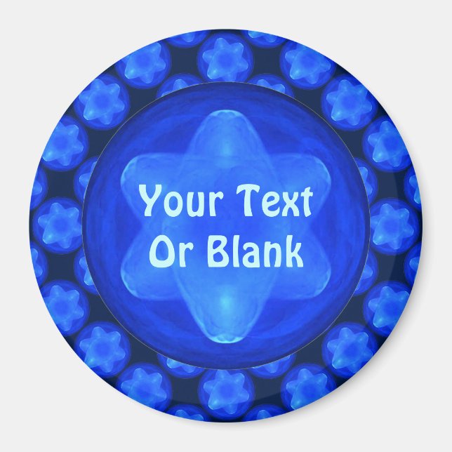 Bluestar Fractal Magnet (Vorne)