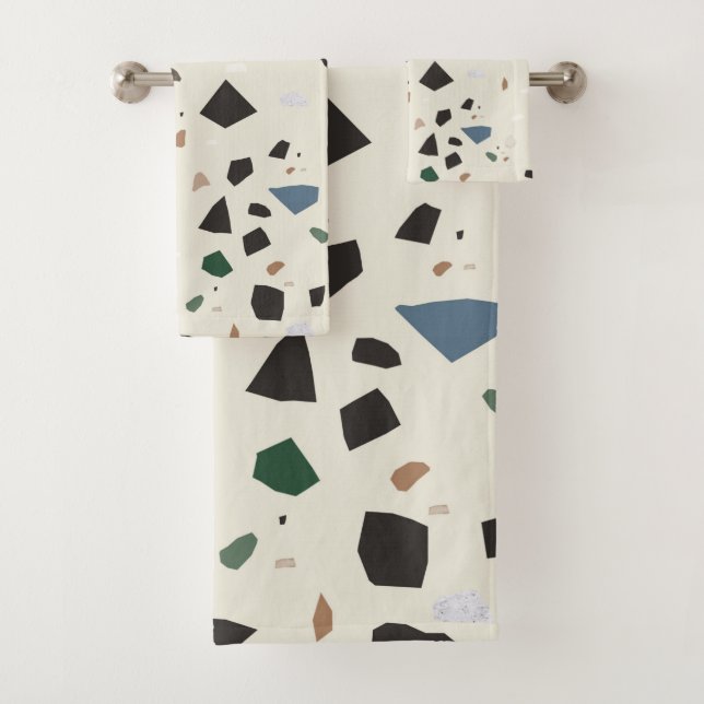 Bluestone Eden Green Terrazzo Noir #1 (En situation)