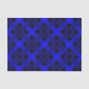 Bluesy Blue Gradient Star Bow Seidenpapier