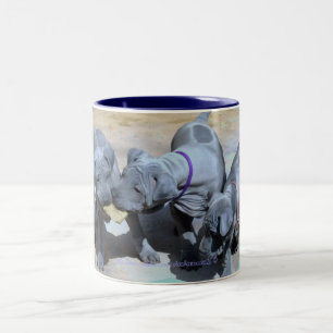 "BlueThai Ridgeback-Phu Quoc dog" Zweifarbige Tasse