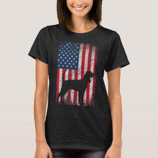 Bluetick Coonhound 4. Juli Amerikanische Flagge Hu T-Shirt