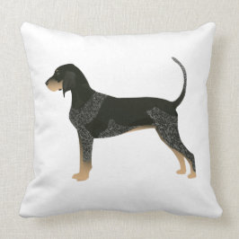 Bluetick Coonhound Basic Brettdesign individuell a Kissen
