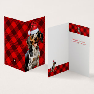 Bluetick Coonhound Chien de Noël Rouge Buffalo Pla
