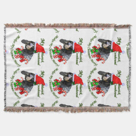 Bluetick Coonhound Christmas Decke