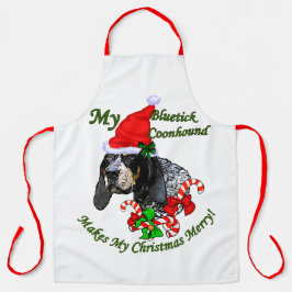 Bluetick Coonhound Christmas Schürze